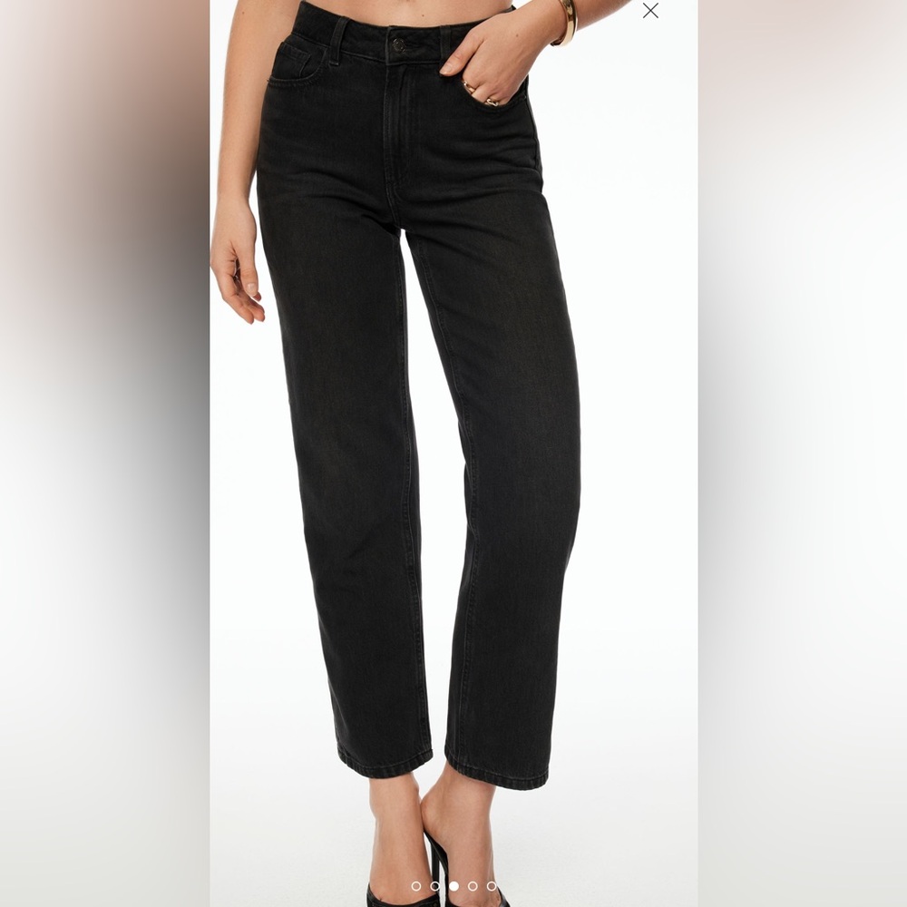 Dynamite Justina straight leg jeans black 28/6R